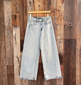 Mavi Siena Wide Leg High Rise Bleached Classic Blue Jeans