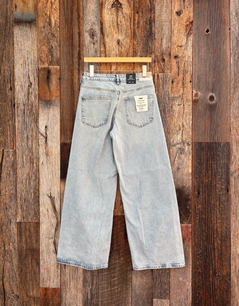 Mavi Siena Wide Leg High Rise Bleached Classic Blue Jeans