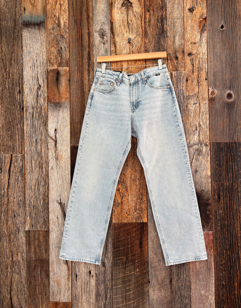 Mavi Savannah Straight Leg High Rise Bleached Classic Blue Jeans