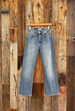 Mavi Anika Cropped Flare Mid Brushed Flex Blue Jeans