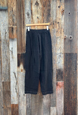 Milio Milano Milio Milano Drawstring Waistband Edge Stitch Detail Black