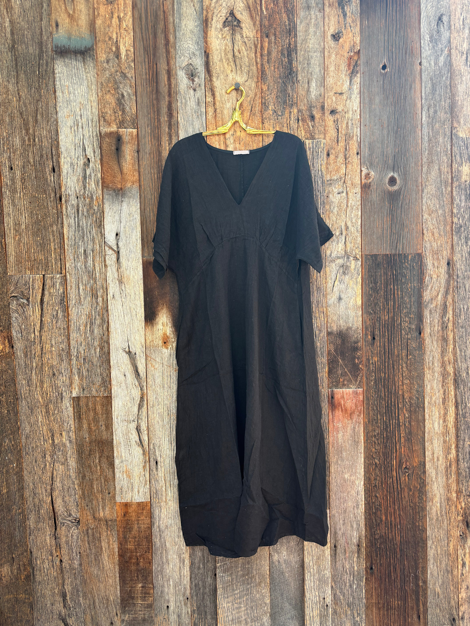 Vivo Basic Dolman Maxi Dress - Black