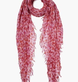 Chan Luu Chan Luu Cashmere and Silk Scarf Fuchsia Pink Paisley