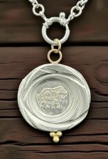 Ashton Handcrafted Jewelry Ashton SS Elephant w/ 18k Gold Accents Necklace