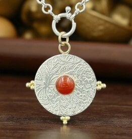 Ashton Handcrafted Jewelry Ashton Carnelian & 18k Gold Fiore Necklace