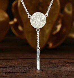 Ashton Handcrafted Jewelry Ashton SS Fiore Drop Necklace