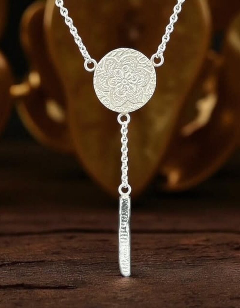 Ashton Handcrafted Jewelry Ashton SS Fiore Drop Necklace