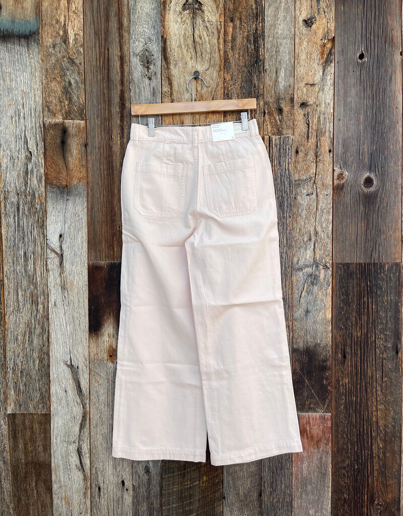 DL1961 DL1961 Hepburn Wide Leg: High Rise Ankle Primrose Pink