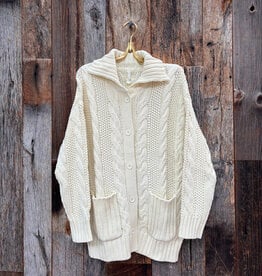 Paper Label Paper Label Marelle Cable Cardigan Butter