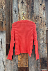 Wooden Ships Wooden Ships Miles Cropped Crew Cotton Sunset Red