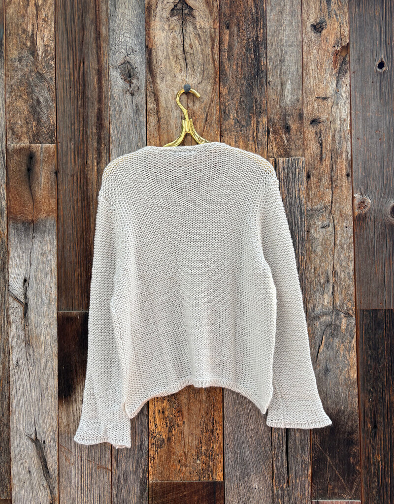 Wooden Ships Wooden Ships Alessa Cable Crew Almond Butter/Blush