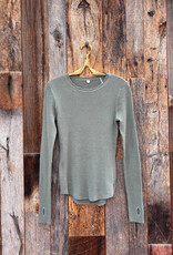Margaret O'Leary Margaret O'Leary Shirtail Waffle Crew Sage