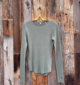 Margaret O'Leary Margaret O'Leary Shirtail Waffle Crew Sage