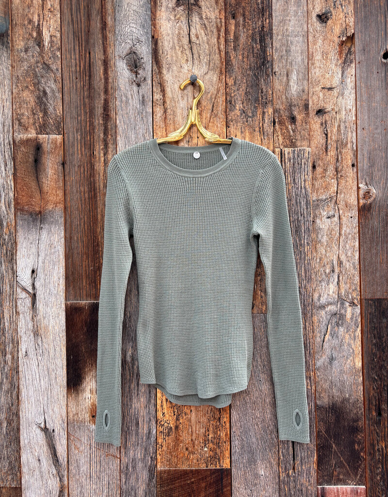 Margaret O'Leary Margaret O'Leary Shirtail Waffle Crew Sage