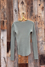 Margaret O'Leary Margaret O'Leary Shirtail Waffle Crew Sage