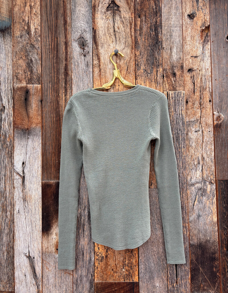Margaret O'Leary Margaret O'Leary Shirtail Waffle Crew Sage