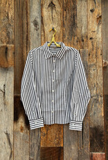 Lilla P Lilla P Slim Fit Button Down Navy/White Stripe