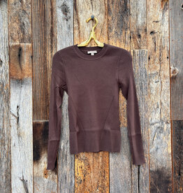 Lilla P Lilla P Fitted Crewneck Sweater Mink