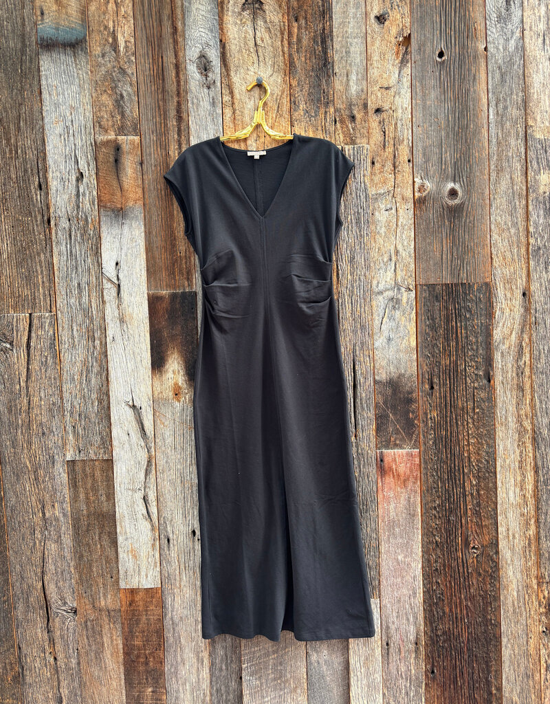 Lilla P Lilla P Side Tuck Maxi Dress Black