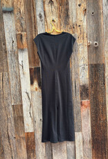 Lilla P Lilla P Side Tuck Maxi Dress Black