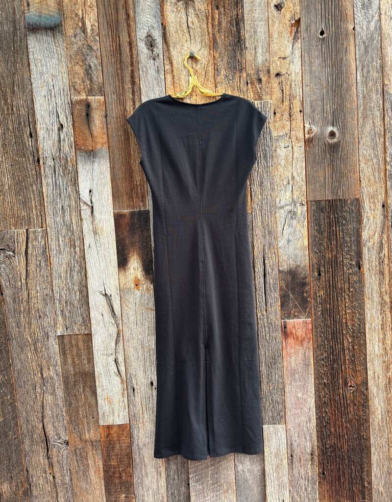 Lilla P Lilla P Side Tuck Maxi Dress Black
