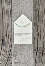 Vibe Necklace Chrysoprase Beaded Cubes