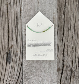 Vibe Necklace Chrysoprase Beaded Cubes
