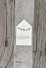 Vibe Necklace Moss Agate  5 Stone