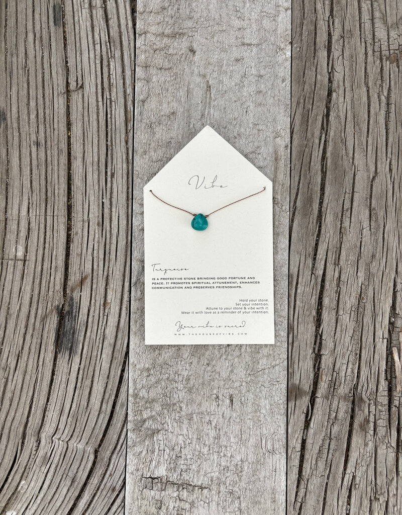 Vibe Necklace Turquoise Single Stone