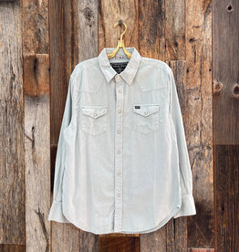 True Grit True Grit Jackson Cord L/S 2 Pocket Western Shirt Denim Blue