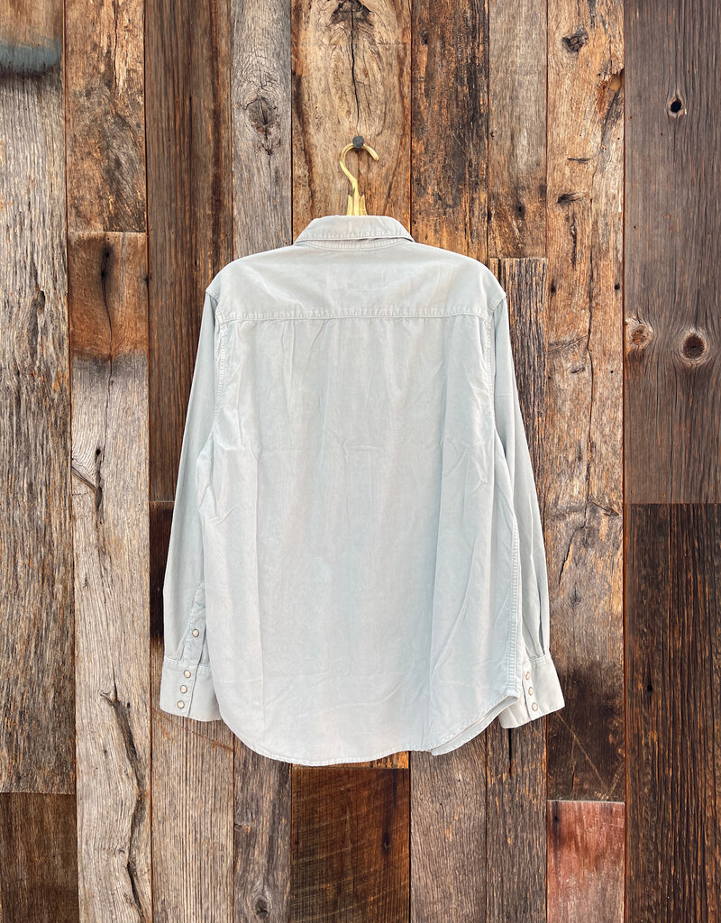 True Grit True Grit Jackson Cord L/S 2 Pocket Western Shirt Denim Blue