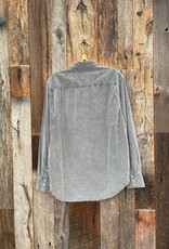 True Grit True Grit Jackson Cord L/S 2 Pocket Western Shirt Charcoal