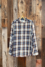 True Grit True Grit Indigos Plaids Winston L/S 2 Pocket Shirt Sun/Indigo