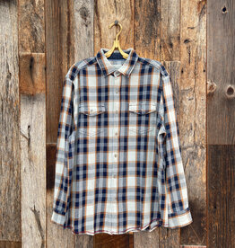 True Grit True Grit Indigos Plaids Winston L/S 2 Pocket Shirt Sun/Indigo