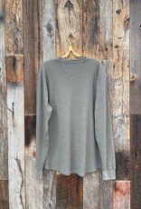True Grit True Grit Waffle Slub L/S Henley Agave