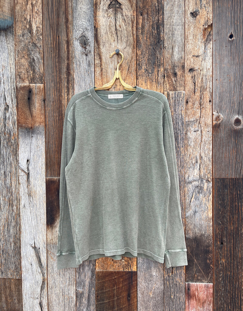 True Grit True Grit Jackson Knit L/S Modern Crew Agave