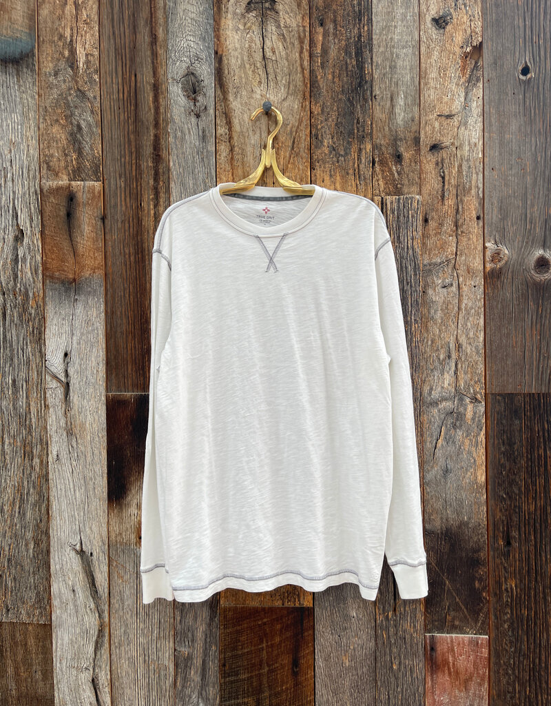 True Grit True Grit Heritage Slub L/S Crew Vintage Chalk
