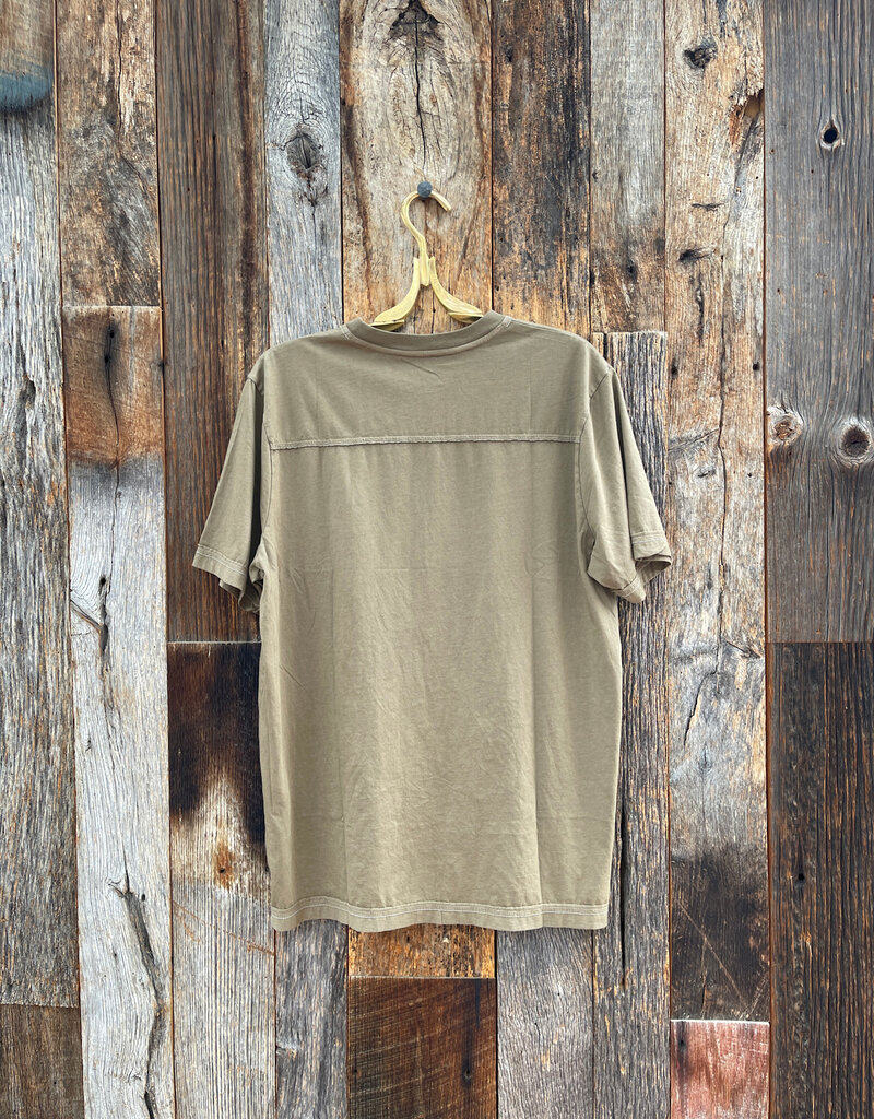 True Grit True Grit Secret Wash S/S Crew Neck Tobacco