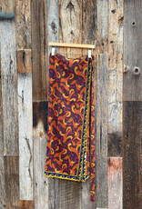 Chan Luu Hibiscus Silk Wrap Skirt Chocolate