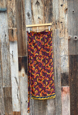 Chan Luu Hibiscus Silk Wrap Skirt Chocolate