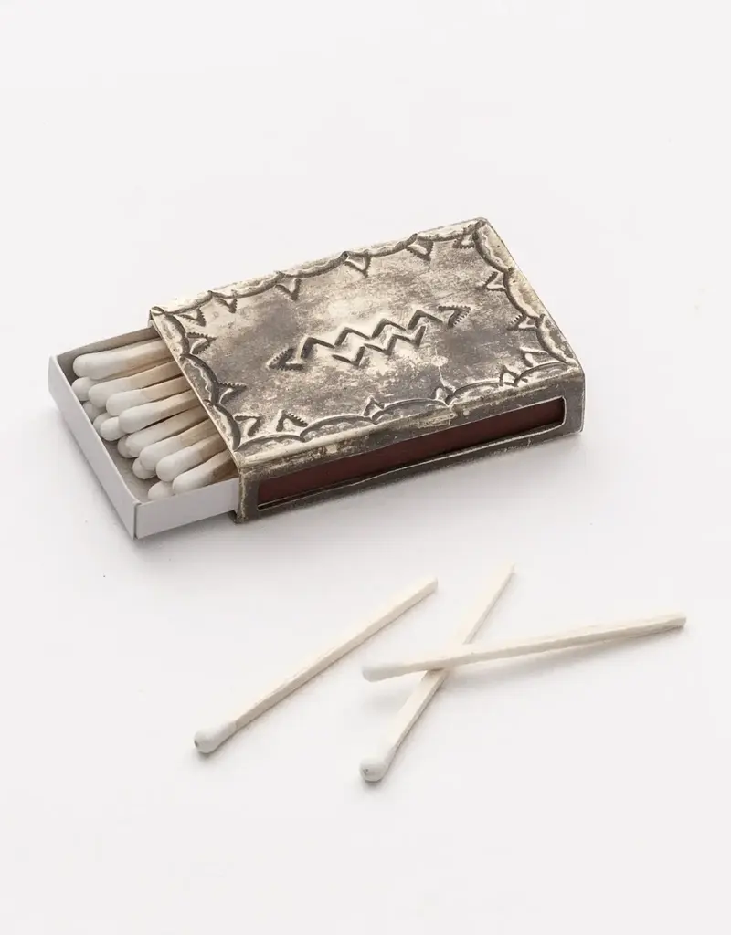 J. Alexander Small Silver Stamped Matchbox