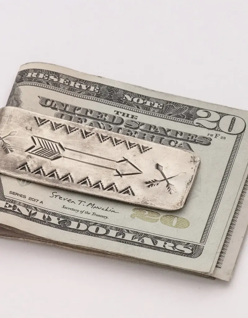J. Alexander Stamped Money Clip Arrow