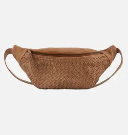Amsterdam Heritage Amsterdam Heritage Hanna Woven Leather Belt Bag Camel