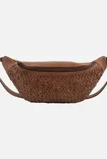 Amsterdam Heritage Amsterdam Heritage Hanna Woven Leather Belt Bag Brown