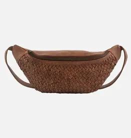 Amsterdam Heritage Amsterdam Heritage Hanna Woven Leather Belt Bag Brown