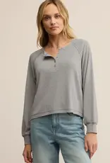 Z Supply Z Supply About Town Top Classic Heather Grey