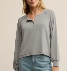 Z Supply Z Supply About Town Top Classic Heather Grey