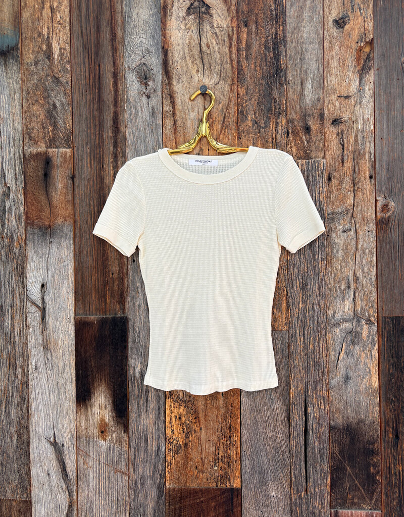 Project Social T Project Social T Throwback Thermal Tee Oat