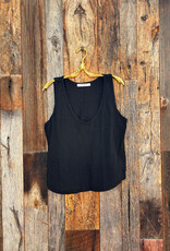 Project Social T Project Social T Naz Scoop Neck Slub Tank Black