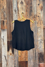 Project Social T Project Social T Naz Scoop Neck Slub Tank Black